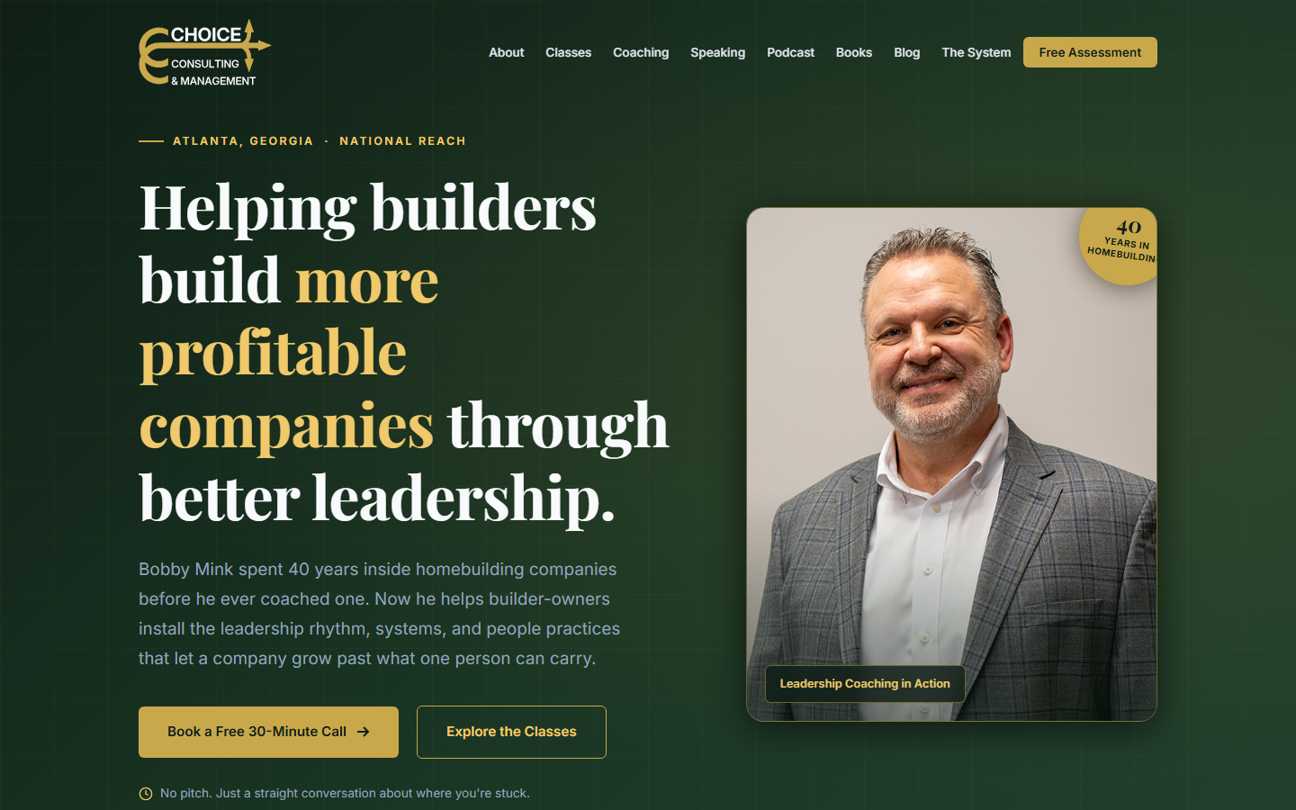 Choice Consulting website built by Greater Grace Digital